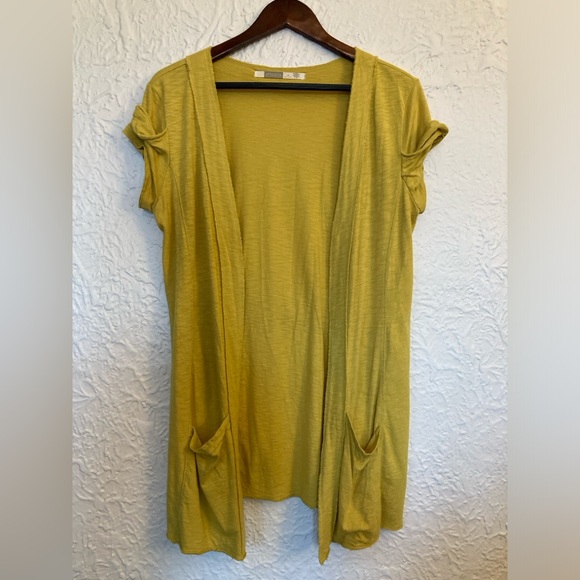 💛 Athleta Voyage twist cap sleeve modal cardigan - Picture 1 of 4